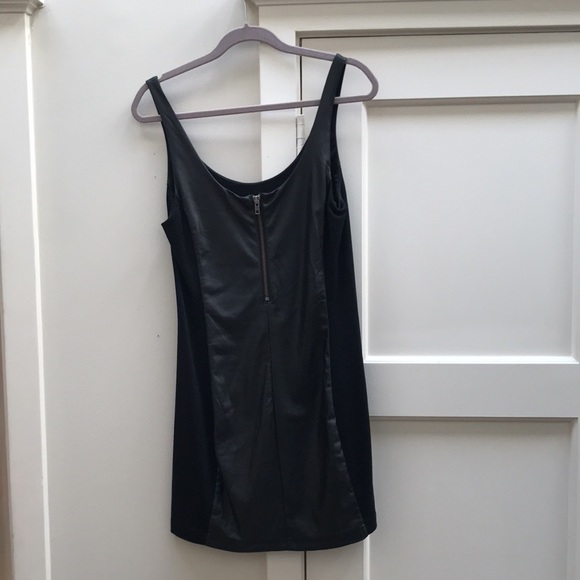 Free People Faux Leather Sleeveless Mini Dress - Picture 2 of 6